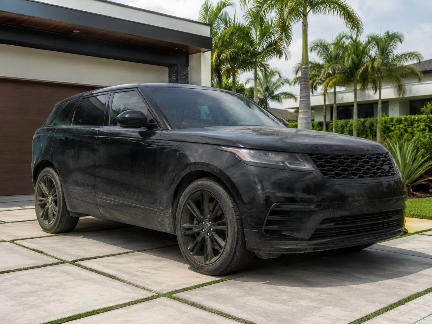 Vehicle before exterior detailing